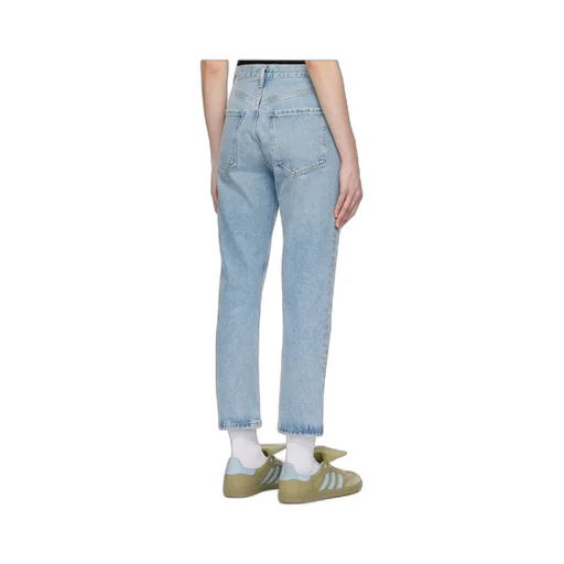 High Waist Denim Trousers