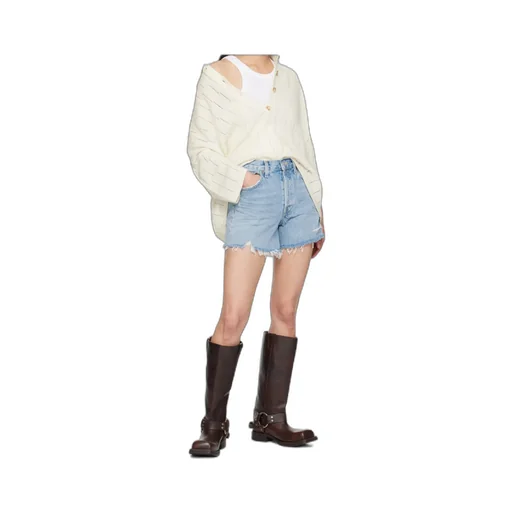 Parker High-Waisted Denim Shorts