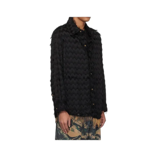 Bird Shaggy Button-Up Shirt
