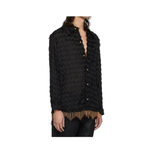 Bird Shaggy Button-Up Shirt
