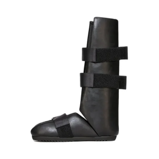 Splint Leather Knee Boots