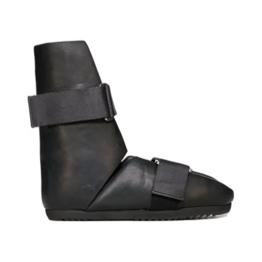 Splint Open-Toe Leather Boots