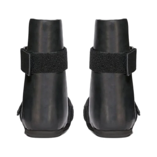 Splint Open-Toe Leather Boots