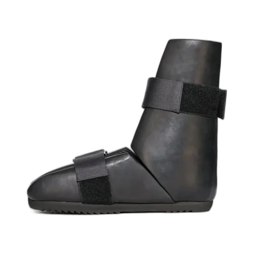 Splint Open-Toe Leather Boots