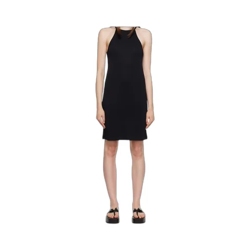 Black Strap Minidress
