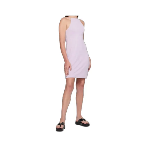 Purple Strap Minidress
