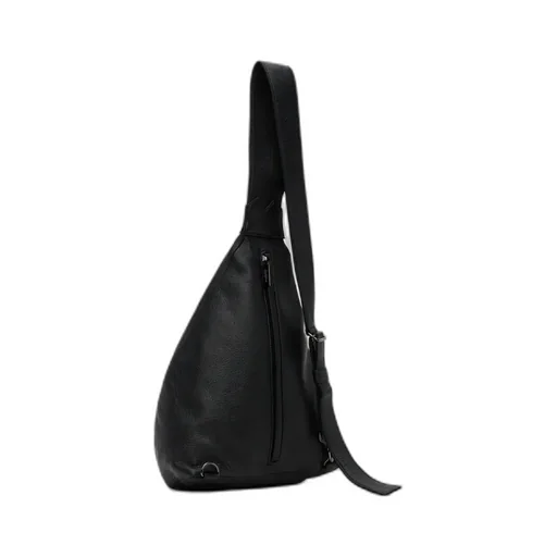 Discord Yohji Yamamoto Logo Embossed Single Strapped Shoulder Bag
