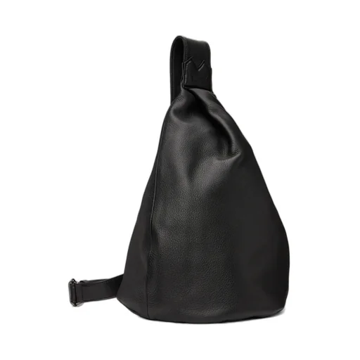Discord Yohji Yamamoto Logo Embossed Single Strapped Shoulder Bag