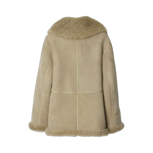 Burberry Shearling Zip-Up Jacket