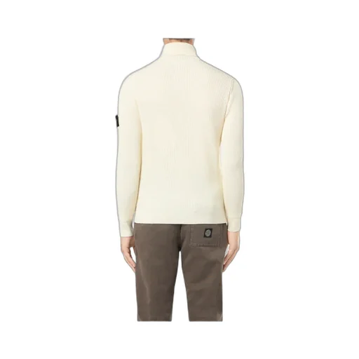 Stone Island Logo Patch Roll Neck Jumper