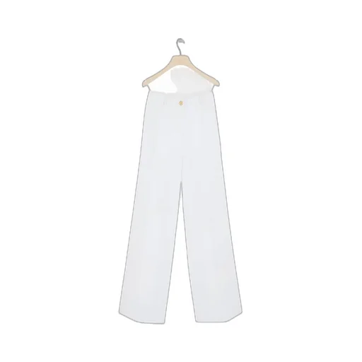 Patou High Waist Wide-Leg Tailored Trousers