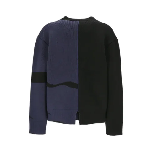 Burberry Ekd Intarsia-Knit Buttoned Cardigan