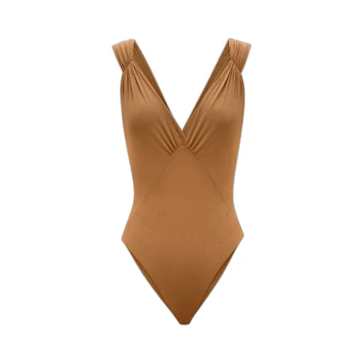 Saint Laurent Cross-Back Sleeveless Bodysuit