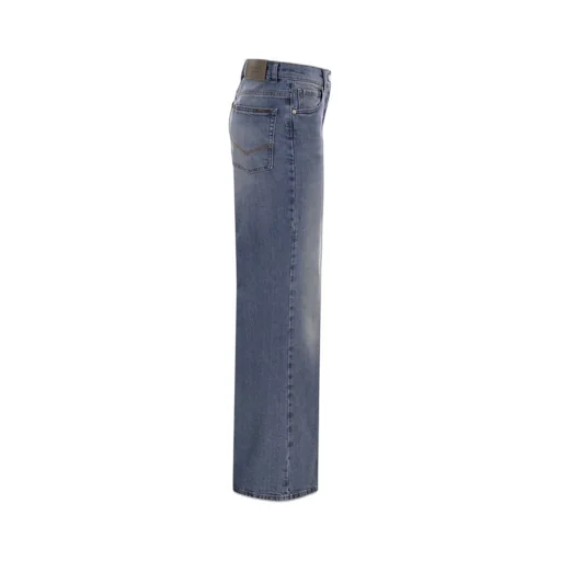 Peserico High-Waisted Wide-Leg Jeans