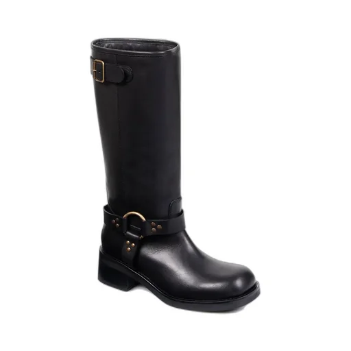 50Mm Leather Boots