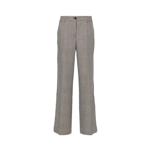 Houndstooth-Pattern Trousers