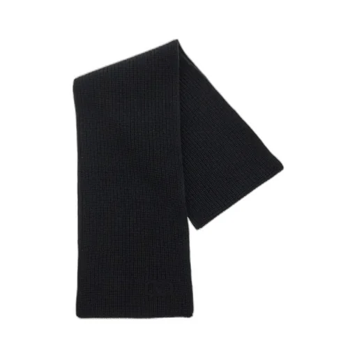 Valentino Logo Embroidered Scarf