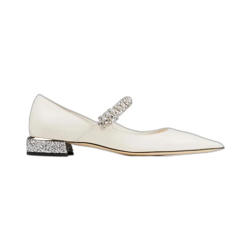 Jimmy Choo Bing Glittery Flat Shoes