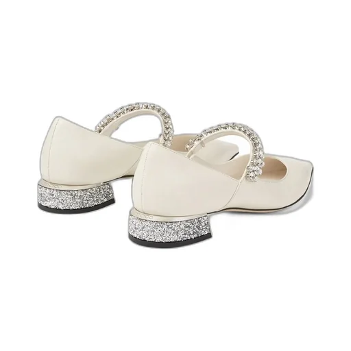 Jimmy Choo Bing Glittery Flat Shoes
