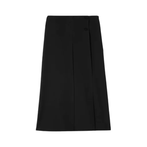 Loro Piana Bull Pleated High-Rise Midi Skirt