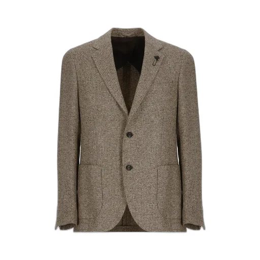 Lardini Single Breasted Brooch Detailed Blazer