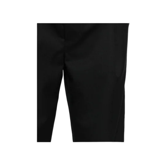 Drawstring Twill Cropped Trousers
