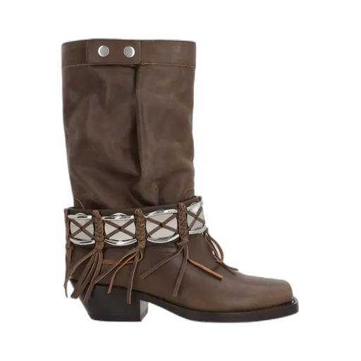 Isabel Marant Ademe Fringed Ankle Boots