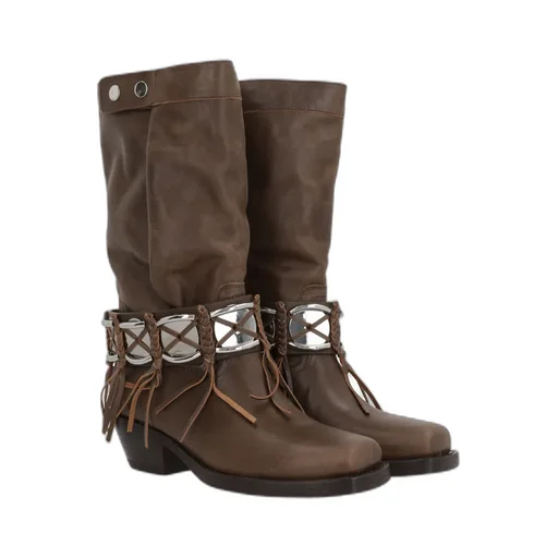 Isabel Marant Ademe Fringed Ankle Boots