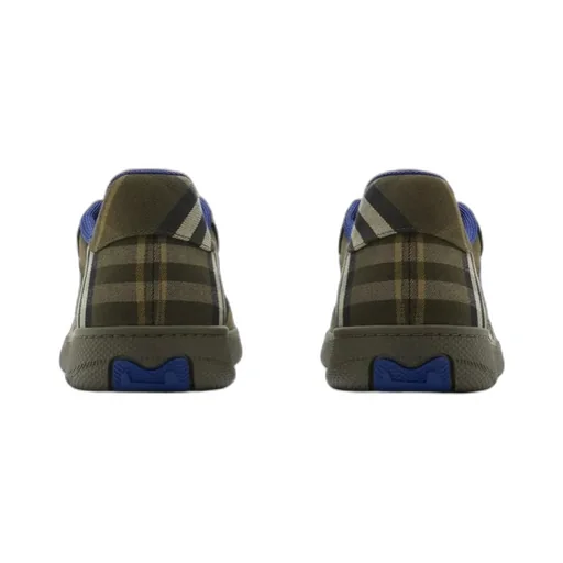 Burberry Checked Terrace Lace-Up Sneakers