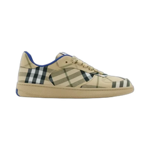 Burberry Terrace Checked Lace-Up Sneakers