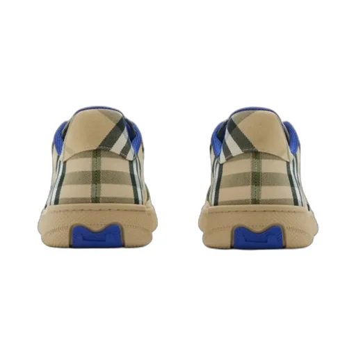 Burberry Terrace Checked Lace-Up Sneakers