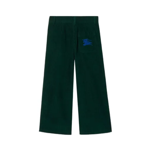 Embroidered Logo Corduroy Trousers