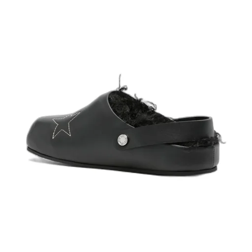 Stella Mccartney Star Stitched Slip-On Slippers