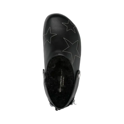 Stella Mccartney Star Stitched Slip-On Slippers