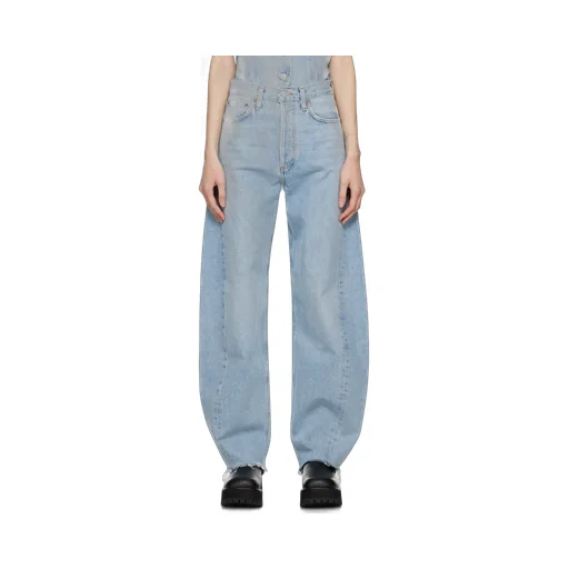 Agolde High-Waisted Wide-Leg Jeans
