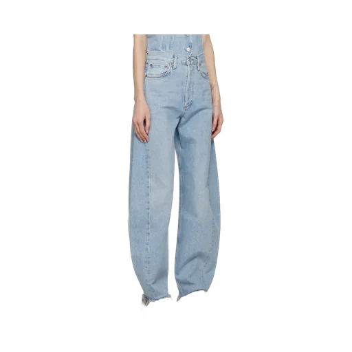 Agolde High-Waisted Wide-Leg Jeans