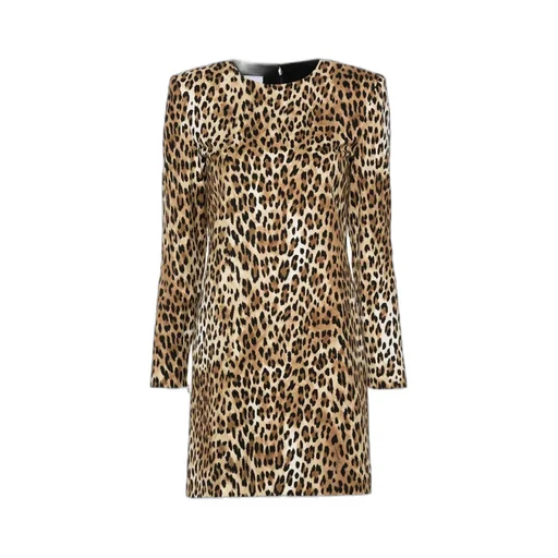 Leopard-Print Mini Dress