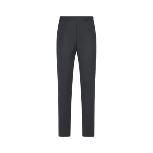 Tailored-Cut Wool Trousers