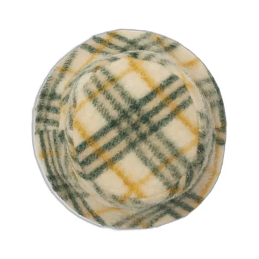 Reversible Check Fleece Bucket Hat