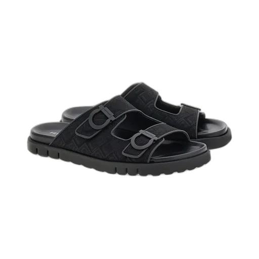 Logo Double Strap Slippers