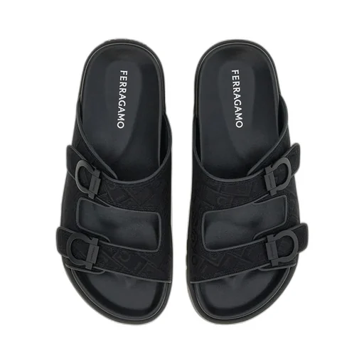 Logo Double Strap Slippers