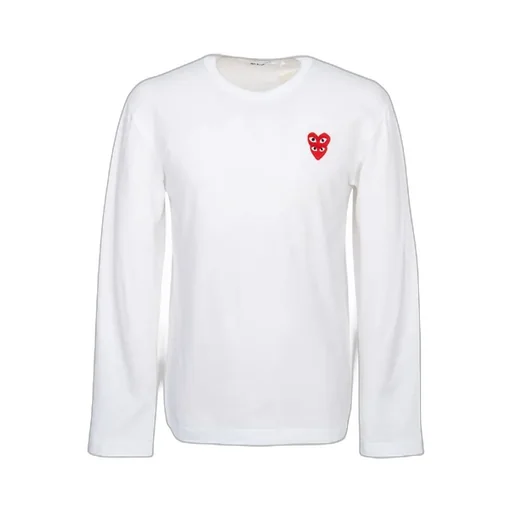 Comme Des GarÇOns Play Heart-Patch Long Sleeved T-Shirt