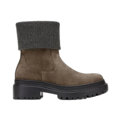 Brunello Cucinelli Monile-Detailed Ankle Boots