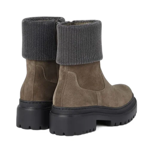 Brunello Cucinelli Monile-Detailed Ankle Boots