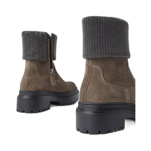 Brunello Cucinelli Monile-Detailed Ankle Boots