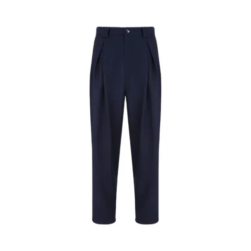 Belt-Loop Single-Pleated Trousers