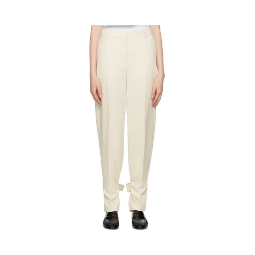 TotÊMe Presse Creased Buckled Slouch Trousers