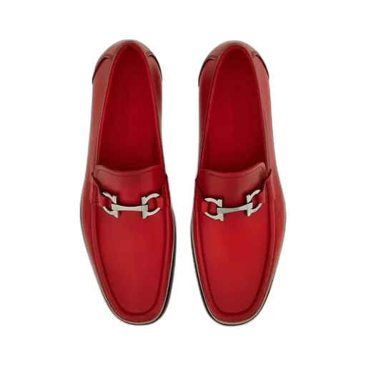 Gancini Buttoned Loafers