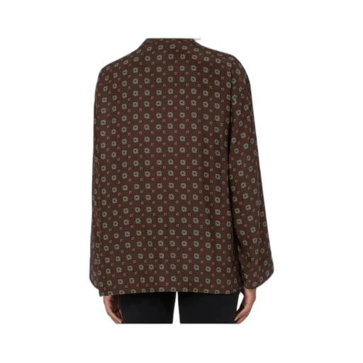 Moschino Satin Tie Printed Shirt