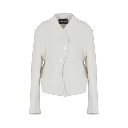 Collarless Drop-Shoulder Jacket